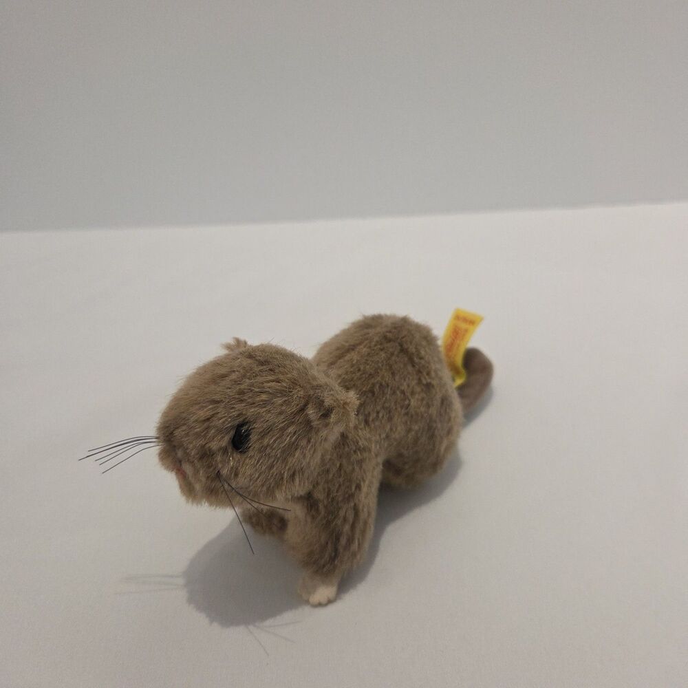 Steiff Paddy Stuffed Animal Beaver Mini 6" Vintage